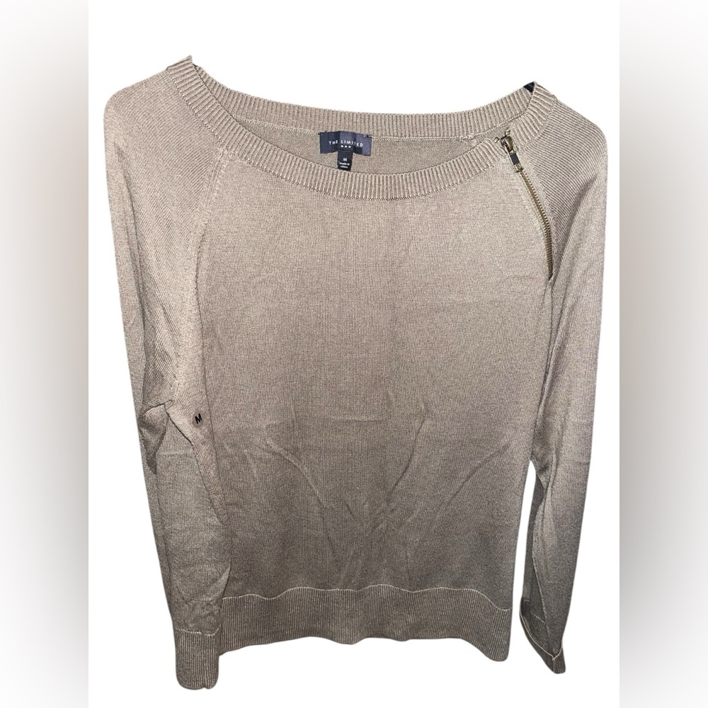 2/$20 🩷 The Limited Women’s Collarless Pullover Sweater SIZE MEDIUM TAN